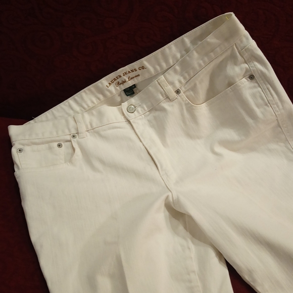 Lauren Ralph Lauren Denim - Lauren Ralph Lauren White Capri women's size 15